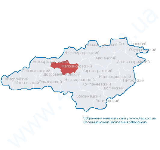 Малая виска кировоградская область карта